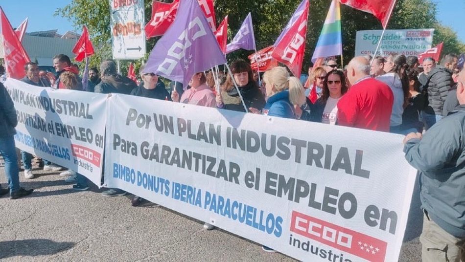 IU Madrid apoya la huelga de Bimbo en Paracuellos y exige que no se despida a sus trabajadores