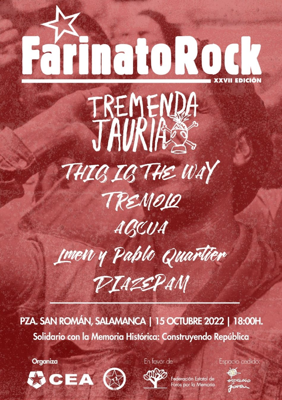 El Farinato Rock celebra su XXVII edición regresando a la Plaza de San Román (Salamanca)
