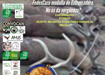 Convocan movilizaciones contra la medalla de Extremadura concedida a Fedexcaza