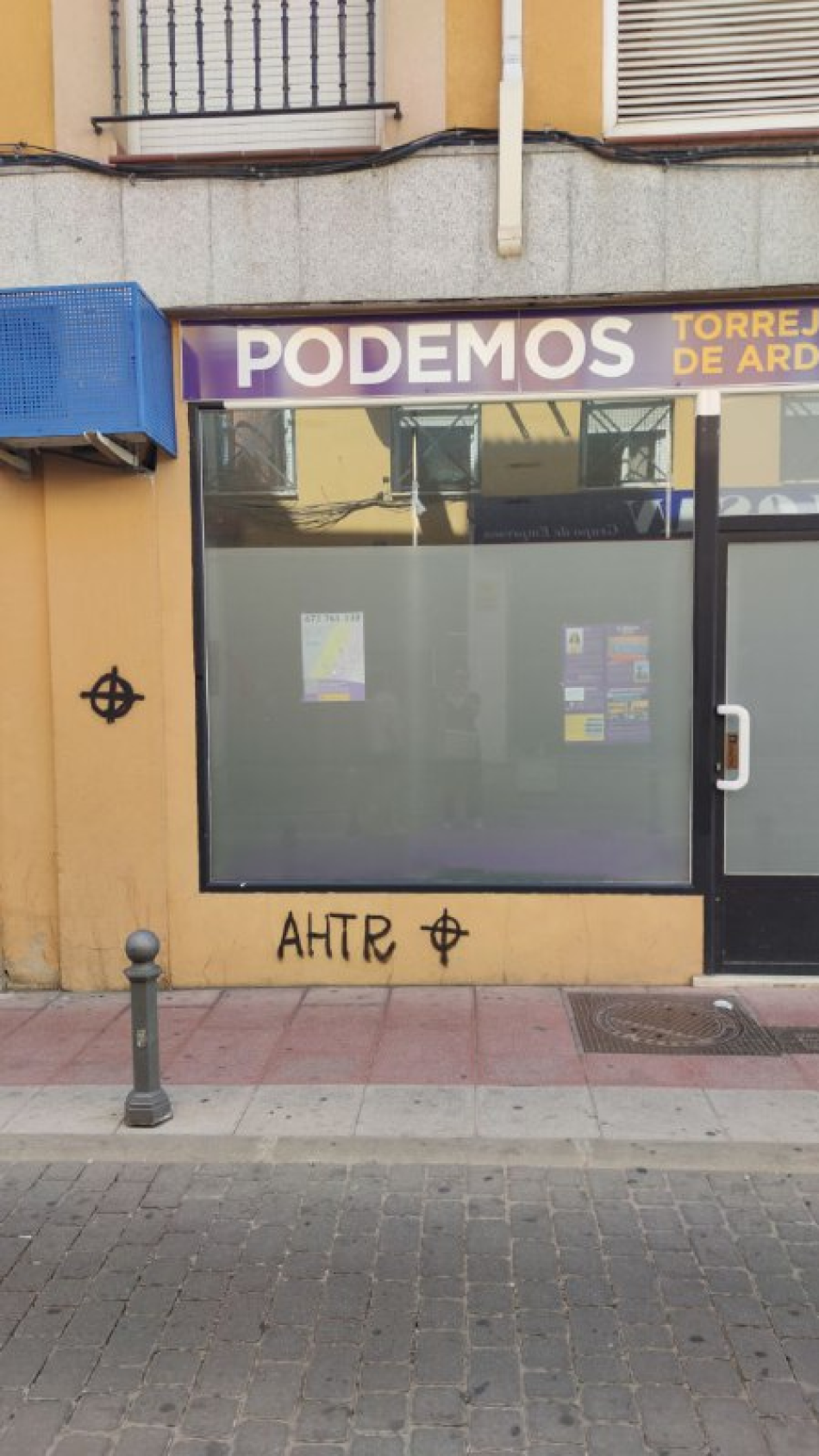 Podemos Torrejón denuncia un ataque vandálico a su sede