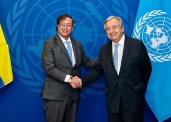 Presidente de Colombia expone a Guterres esfuerzos por lograr la paz total
