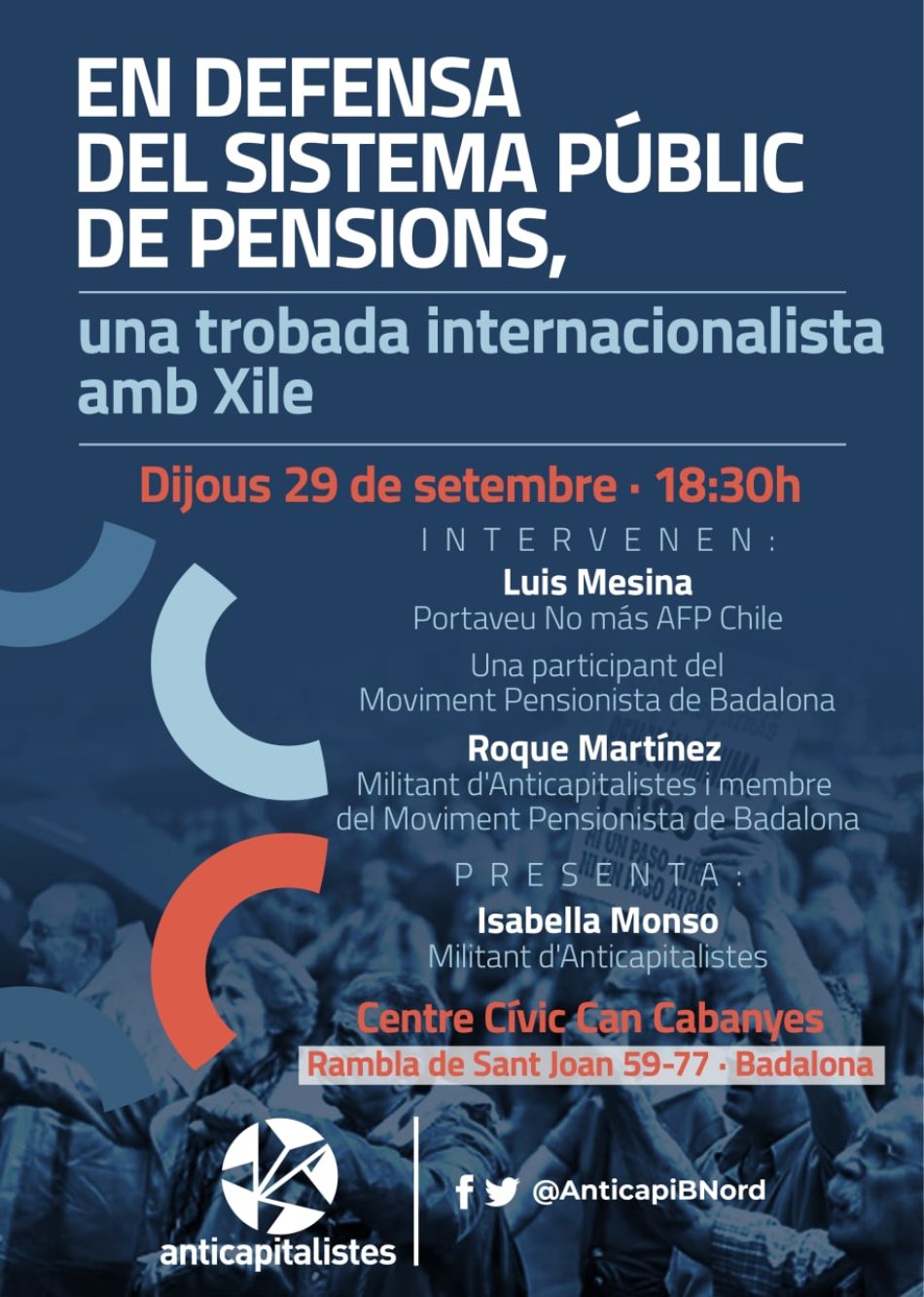 Anticapitalistes proposa debatre sobre el futur de les pensions a Espanya, seguim el camí de Xile?