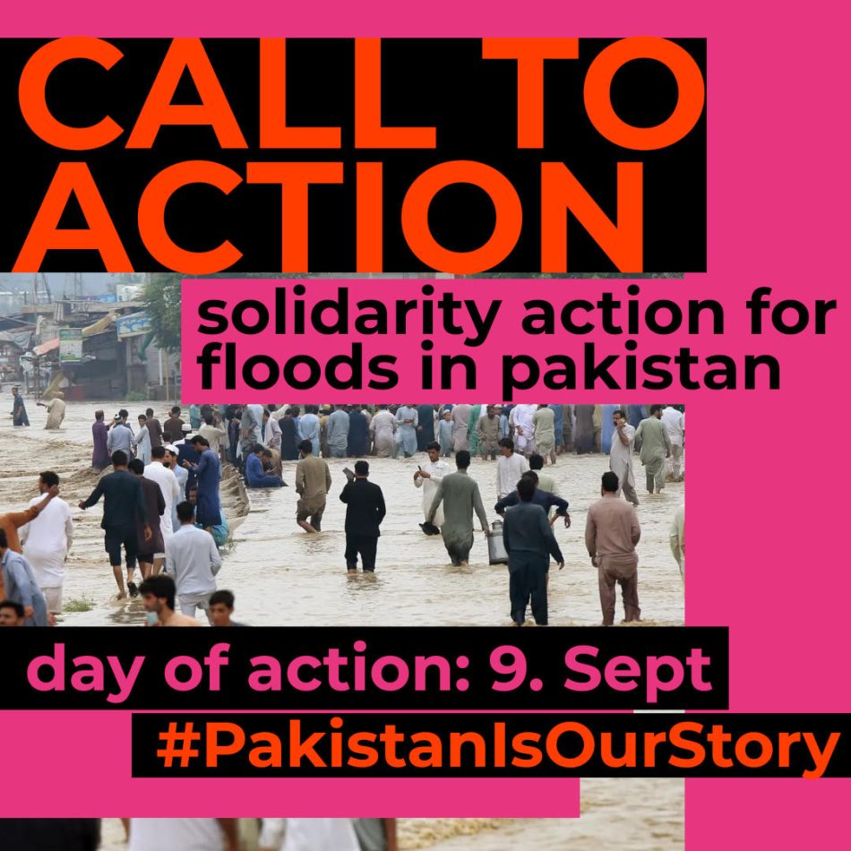 Jornada internacional de solidaridad por las inundaciones de Pakistán