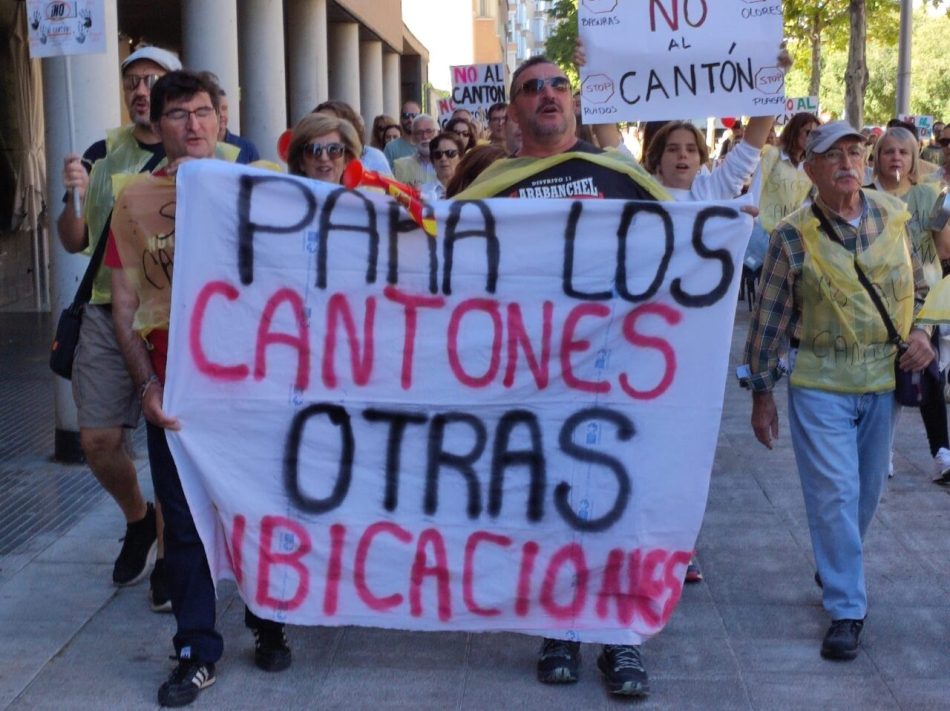 La vecindad del PAU de Carabanchel insiste: “no es no al cantón”