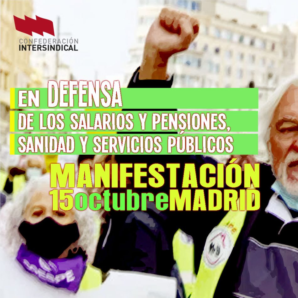 La Intersindical andaluza confederación (IA-C) apoya la movilización en defensa de salarios, pensiones, sanidad y servicios públicos