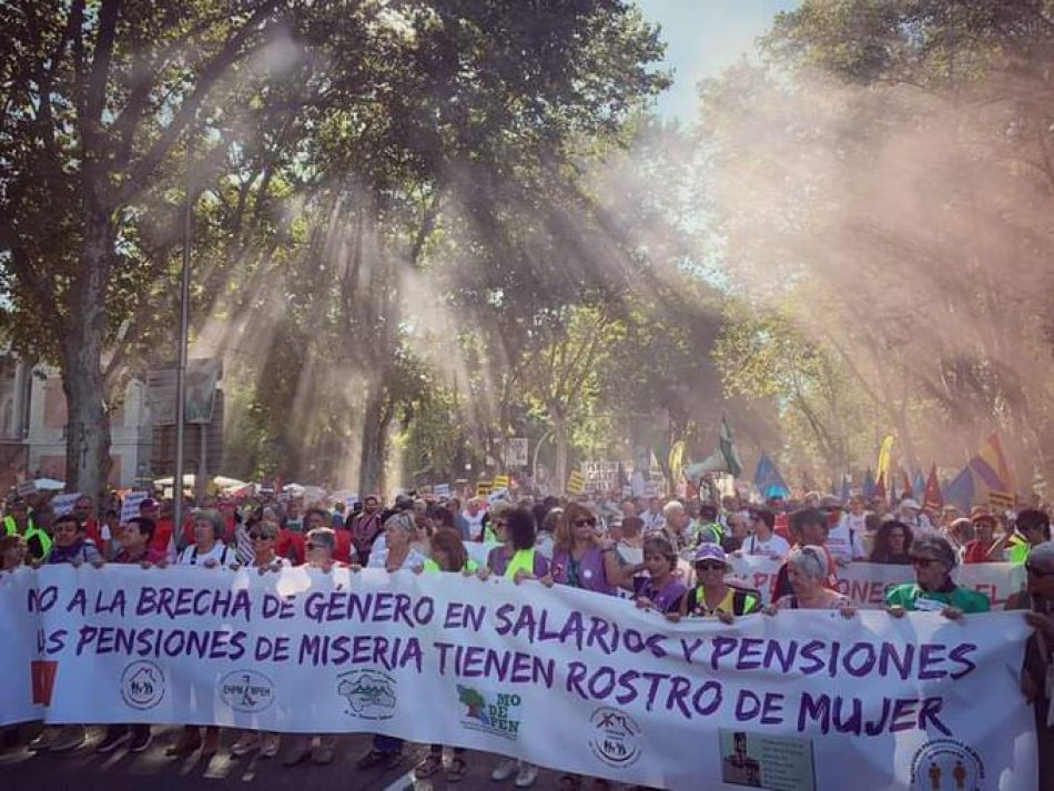 No permitiremos que arruinéis el sistema de pensiones y los derechos públicos