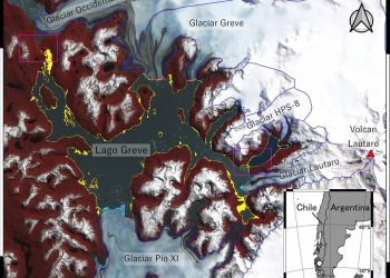 Los satélites GRACE captaron el vaciado masivo de un lago proglacial en la Patagonia chilena