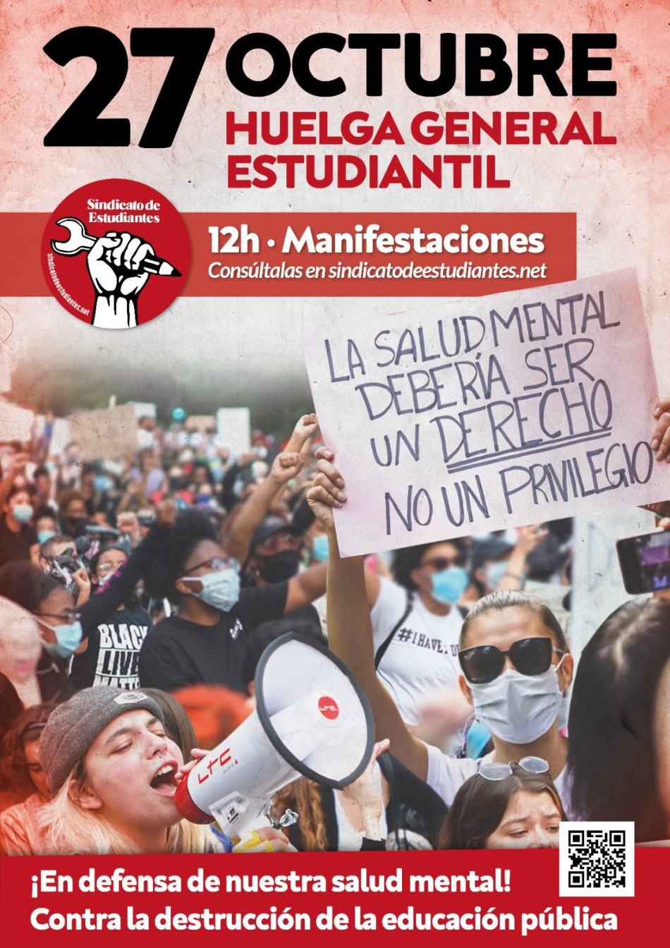 27 de Octubre, Huelga General Estudiantil en defensa de nuestra salud mental