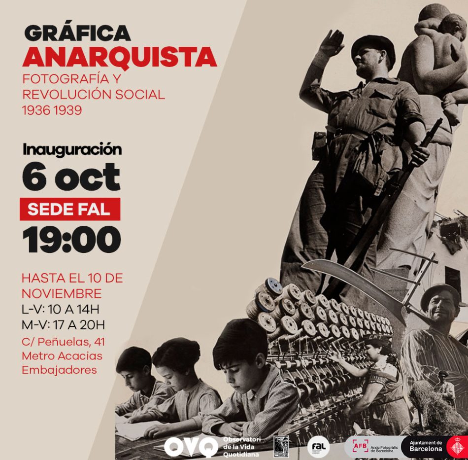 Inauguración en la FAL de la exposición ‘Gráfica anarquista: Fotografía y Revolución Social. 1936-1939’