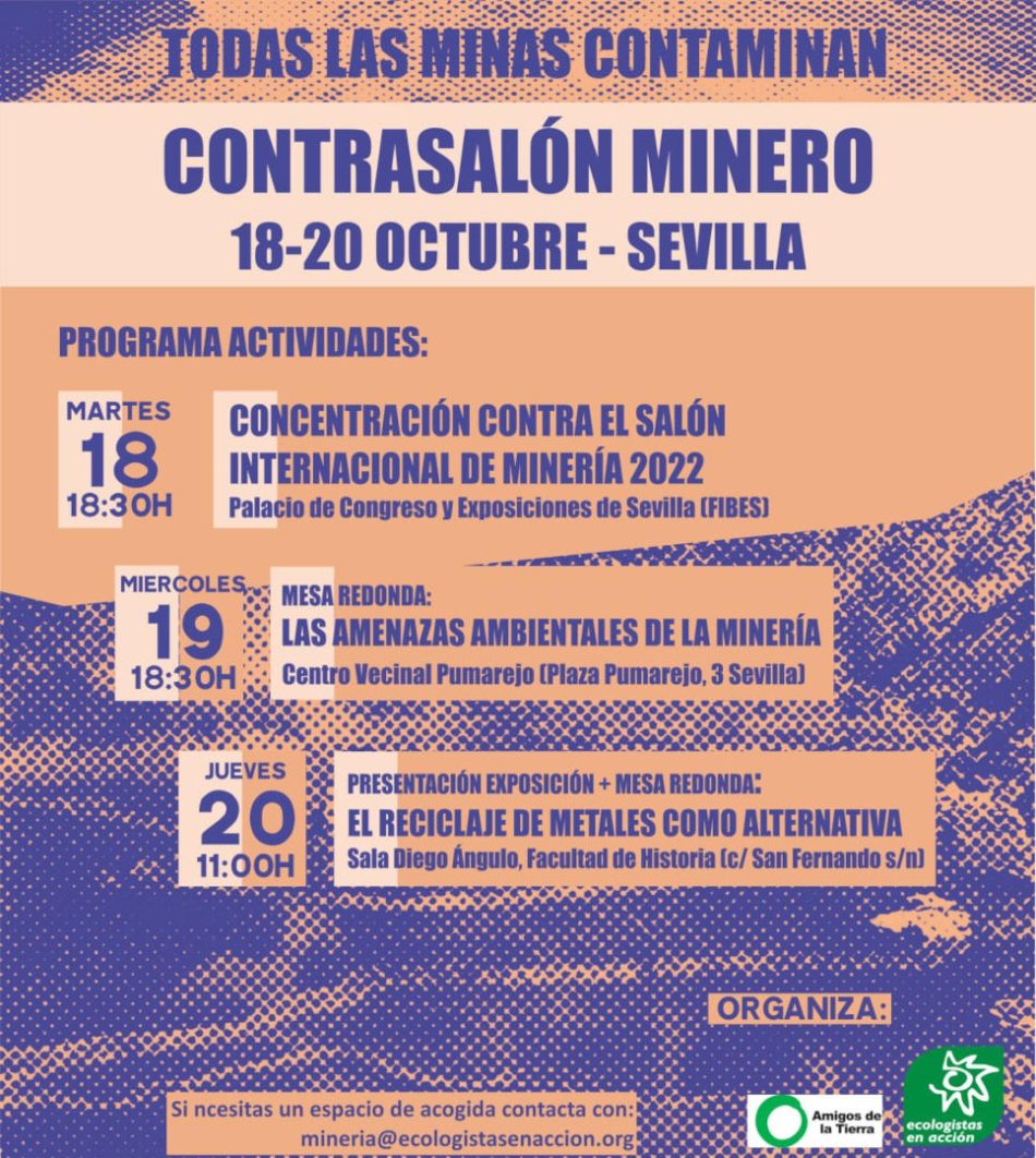 Nace el Contrasalón Minero ante la impunidad de los desastres ambientales de la minería