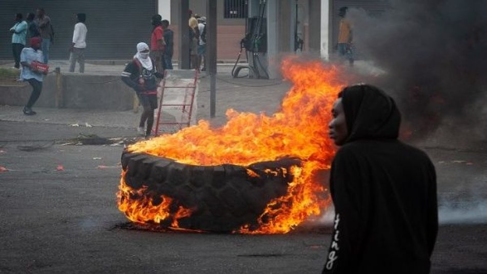 Protestas en Haití dejan un muerto y continuaran toda la semana