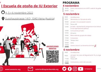 IU Exterior organiza su I Escuela de otoño los días 4, 5 y 6 de noviembre en Viena