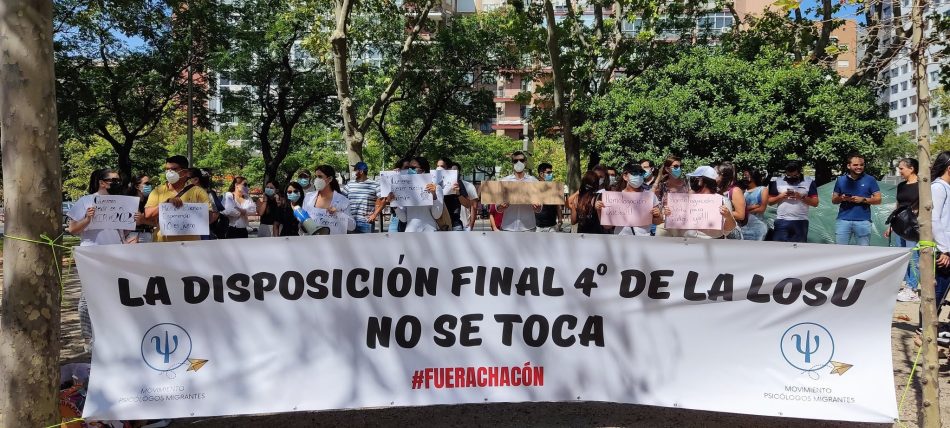 Psicólogas y Psicólogos Migrantes se ahdieren a la nueva Manifestación a realizarse frente al Ministerio de Universidades el próximo 14 de Octubre