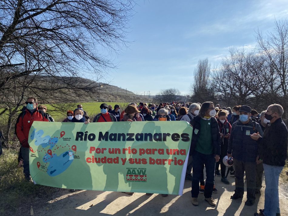 Las asociaciones vecinales del Sur vuelven a manifestarse por la recuperación del río Manzanares y su entorno