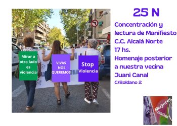 25N: homenaje a Juani Canal en el lugar en el que fue asesinada