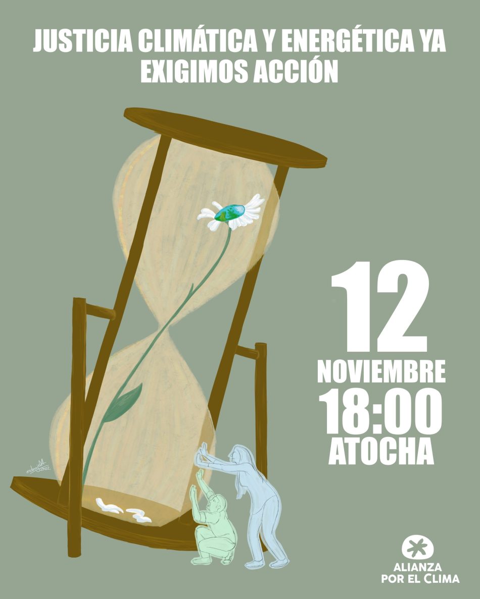 El 12 de noviembre se celebrarán acciones descentralizadas y una gran manifestación en Madrid por el clima 