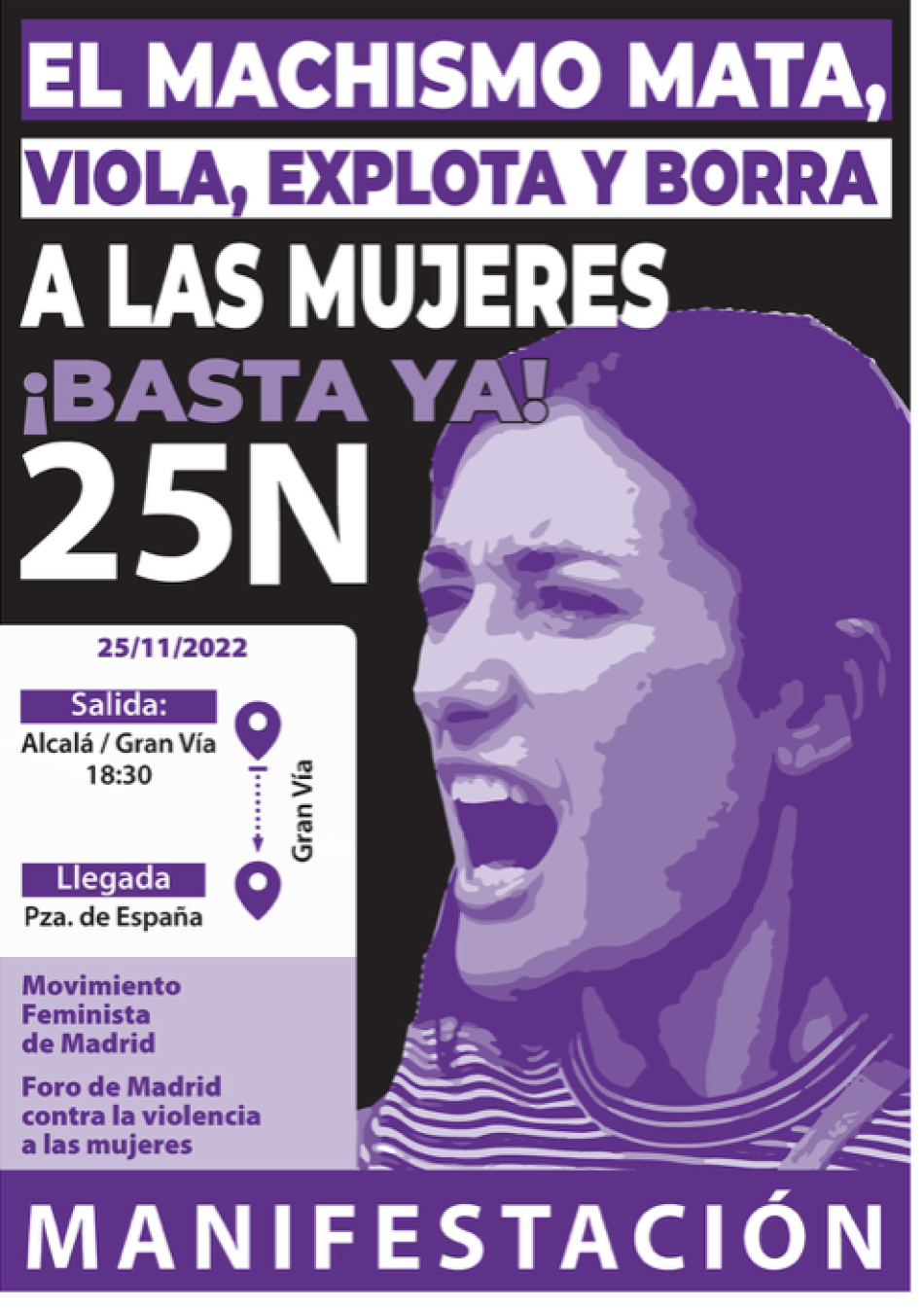 Madrid calienta motores: Manifestación contra la violencia machista el 25N