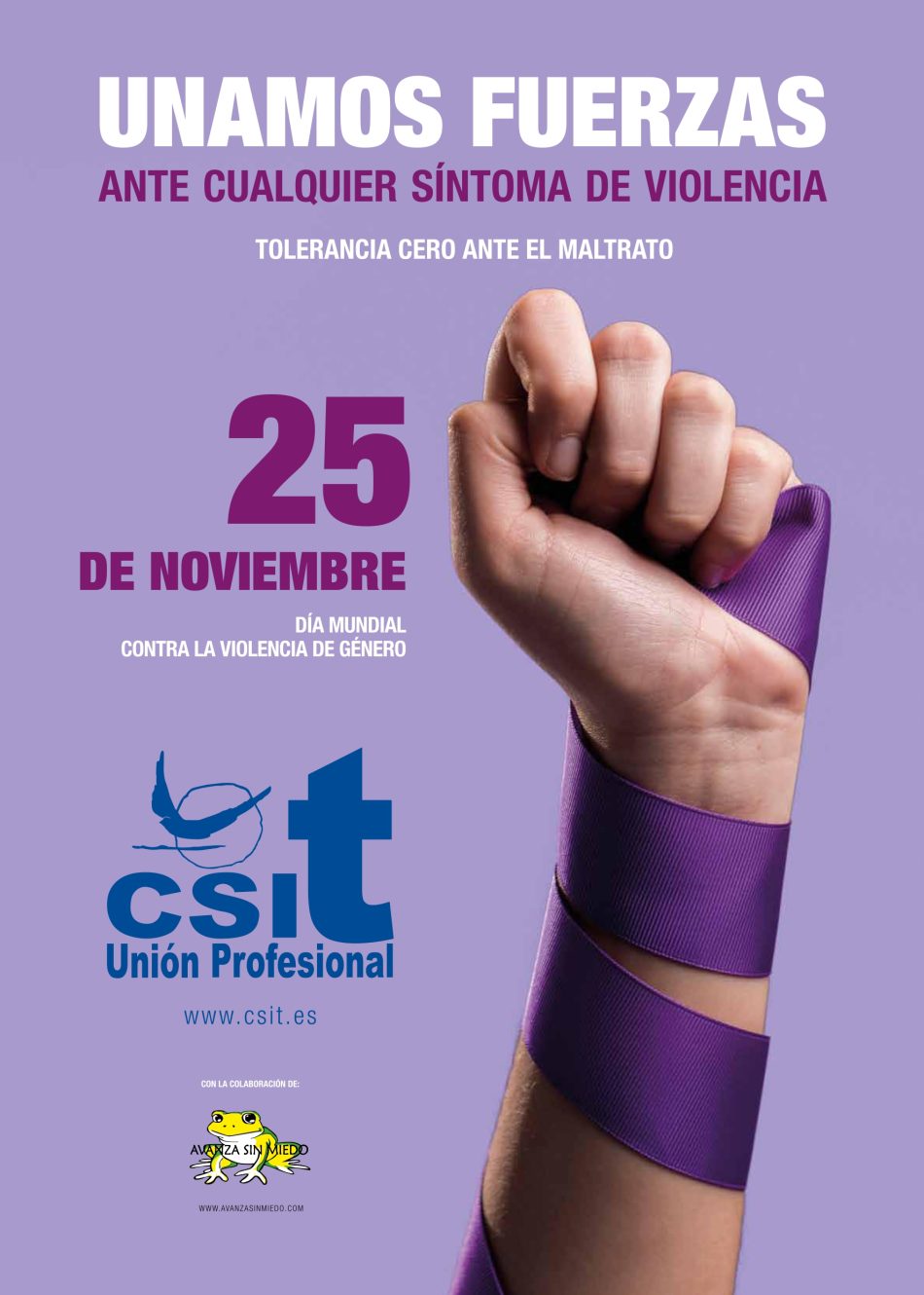 CSIT UNIÓN PROFESIONAL conmemora el Día Internacional de la Eliminación de la Violencia contra la Mujer