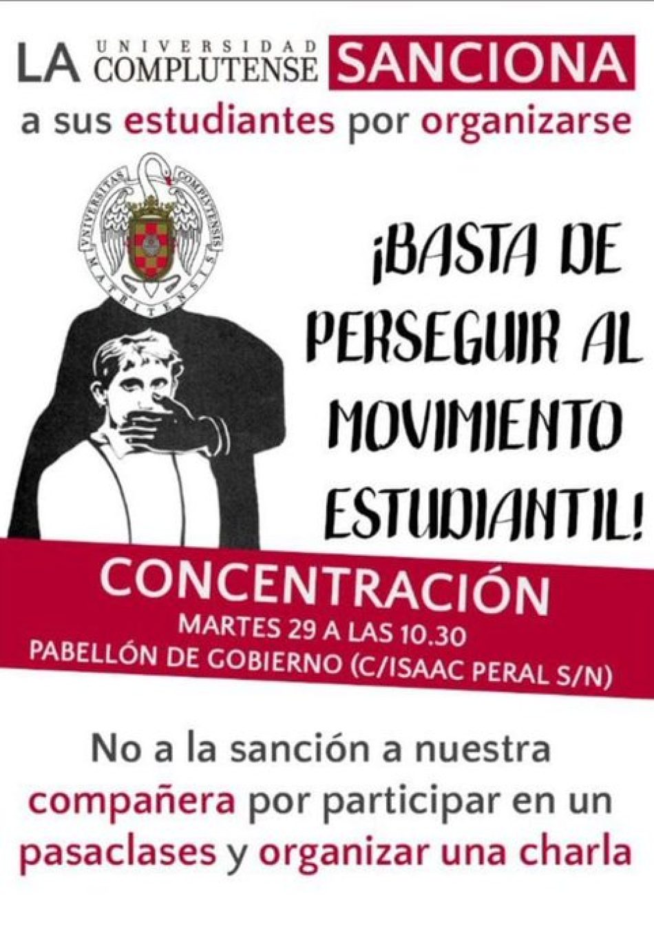 La Complutense sanciona por organizar charla trans