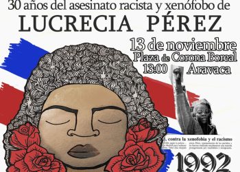 Acto vecinal en memoria de Lucrecia Pérez en el 30º aniversario del crimen racista