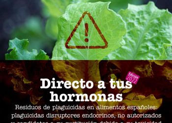 Ecologistas en Acción detecta plaguicidas disruptores endocrinos, no autorizados y candidatos a ser sustituidos en alimentos españoles