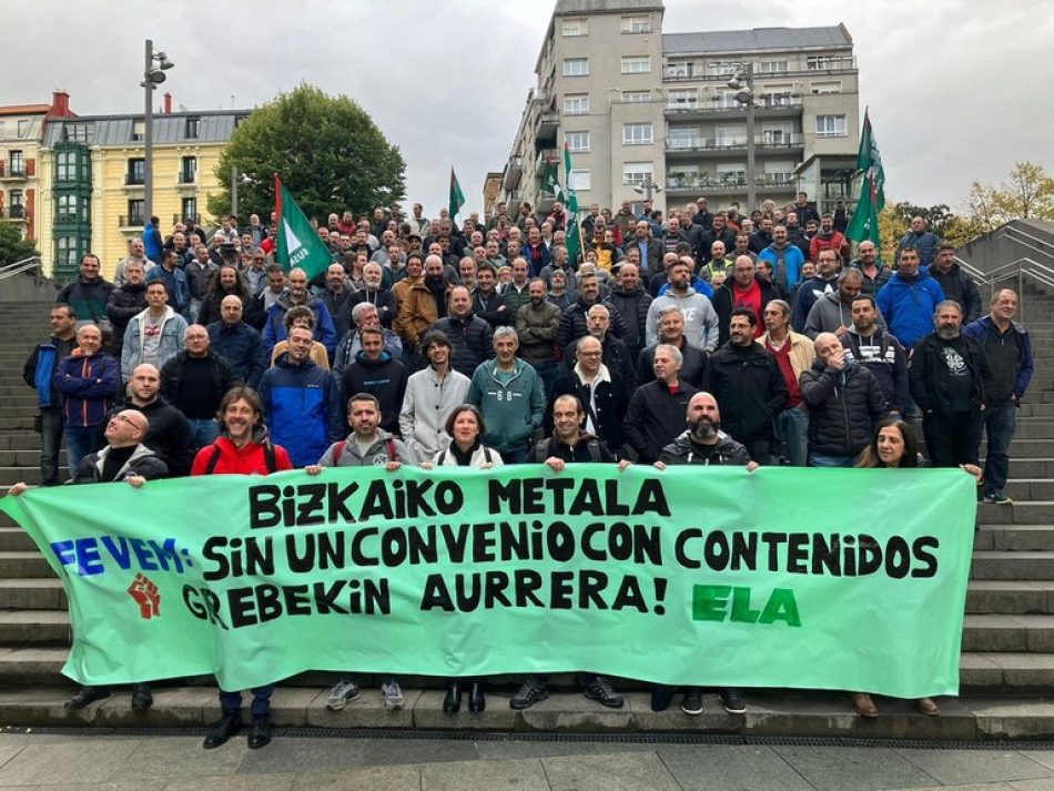 ELA Metal Bizkaia decide en asamblea convocar huelga del 28 de noviembre al 2 de diciembre