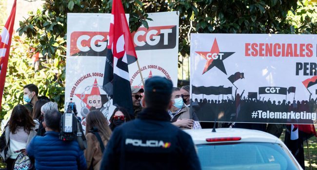 CGT llama a la participación en la huelga de Telemarketing de este lunes