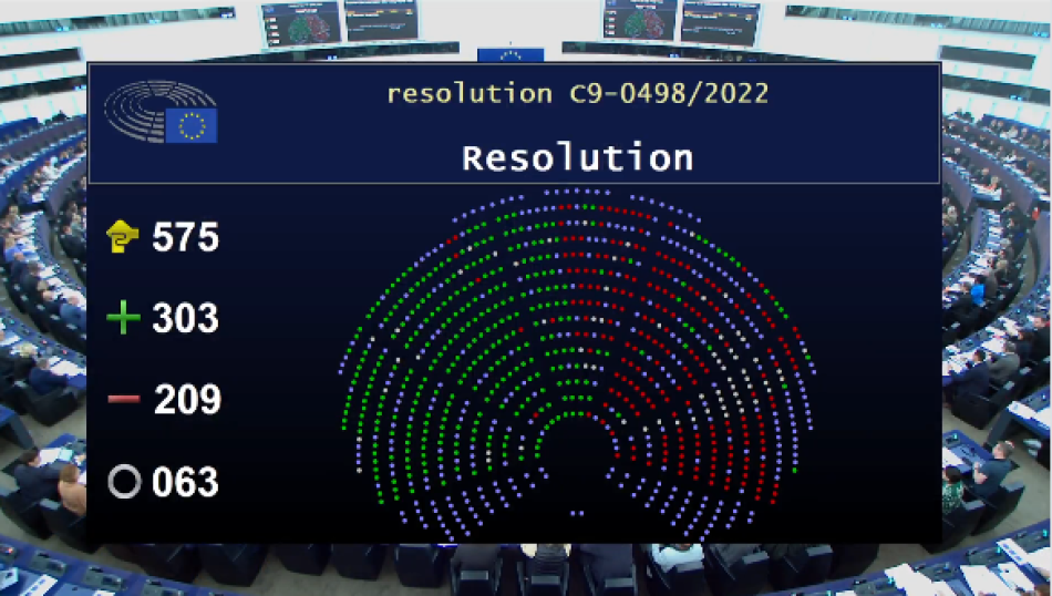 Bloqueo histórico al Tratado de la Carta de la Energía: el Parlamento Europeo pide su salida en bloque