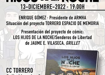 El Centro Cívico Torrero y la ARMHA presentan el cómic “Los hijos de la noche/Senderos de libertad”