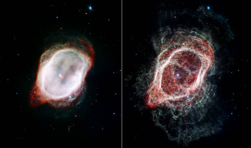 El Webb revela que hasta cinco estrellas dieron forma a la nebulosa del Anillo Sur