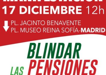 PACMA se adhiere a la manifestación para blindar las pensiones este sábado en Madrid
