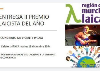 Europa Laica en la región de Murcia entregará II Premio Laicista del año el próximo 13 de diciembre
