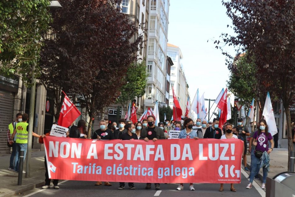 A CIG reitera a súa demanda dunha Tarifa Eléctrica Galega para rebaixar a factura a particulares e industria