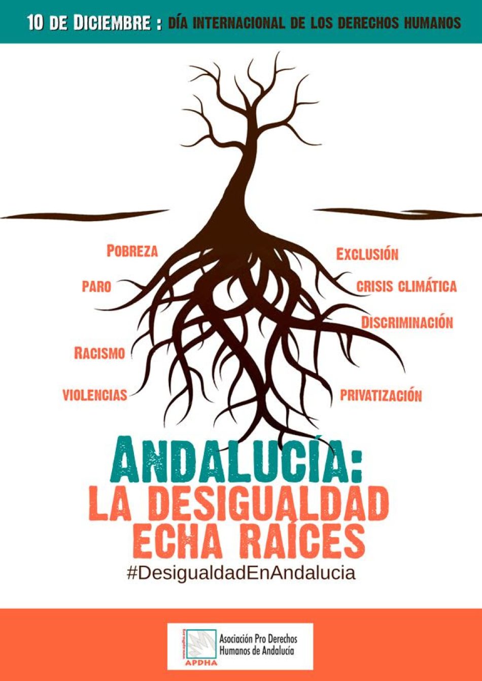 APDHA denuncia el deterioro de las condiciones de vida de la población en Andalucía