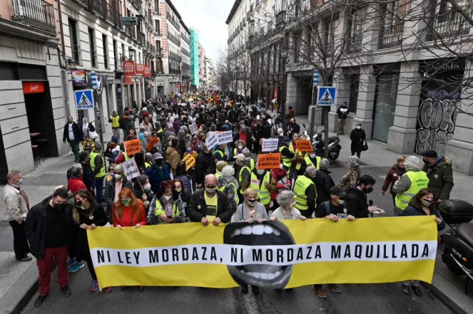 Enrique Santiago destaca la “necesidad democrática” de que “de una vez por todas acabemos con la reforma de la ‘ley mordaza’” que impuso la derecha hace ya casi ocho años