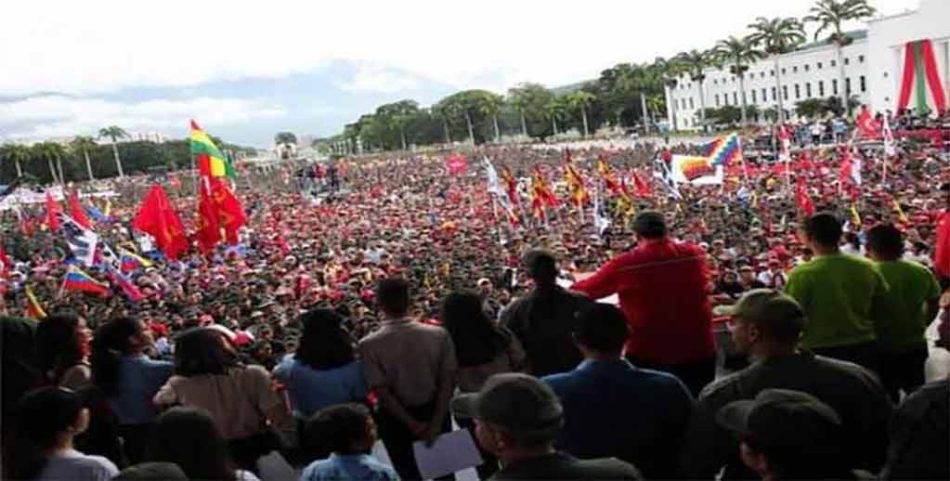Gran marcha nacional en Venezuela en defensa de la Revolución