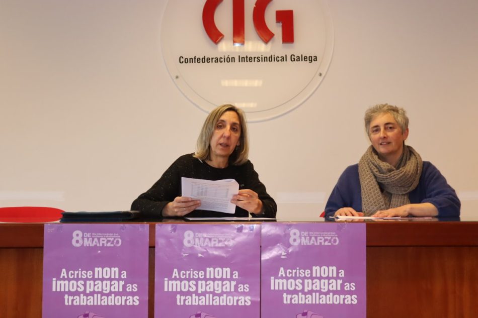 As mulleres da CIG sairán á rúa o 8M sob o lema “A crise non a imos pagar as traballadoras”
