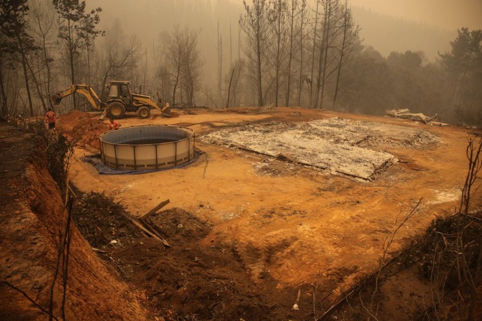 Incendios forestales en Chile consumen en 5 días superficie quemada en 2 años