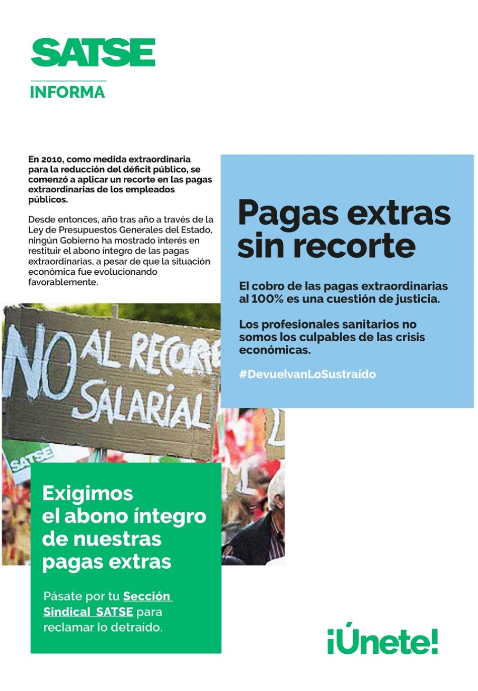 50.000 carteles para devolver un derecho laboral sustraído a cientos de miles de profesionales hace 12 años 