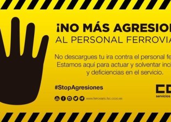 CCOO continúa denunciando las agresiones a las personas trabajadoras del sector ferroviario