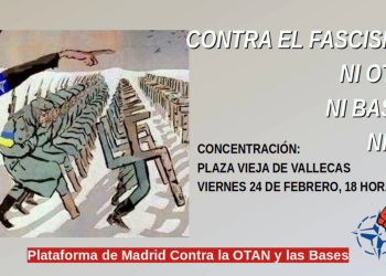 La «Plataforma de Madrid Contra la OTAN y las bases» convoca una concentración en la Plaza Vieja de Vallecas el 24 de febrero