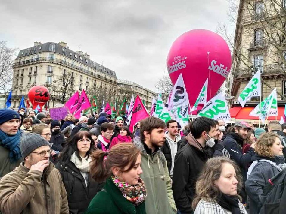 Multitudinarias manifestaciones en Francia contra la reforma de las pensiones