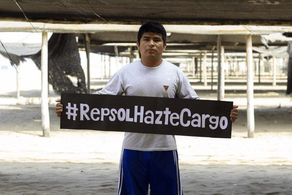 La gira de pescadores peruanos afectados por el vertido de Repsol llega a Madrid