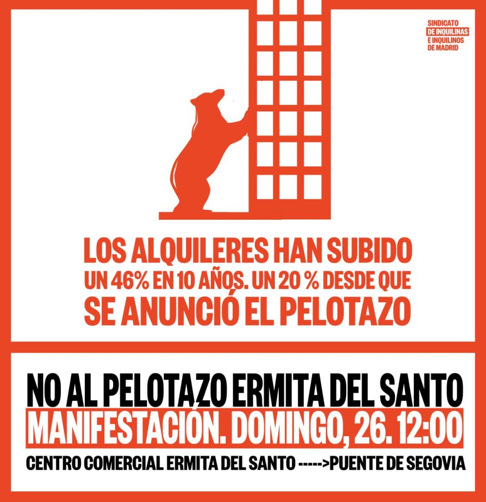 No al pelotazo en la Ermita del Santo – Manifestación domingo 26