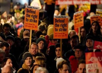 Reino Unido registra la mayor jornada de huelga en once años