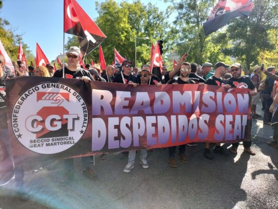 CGT convoca vaga a SEAT Martorell