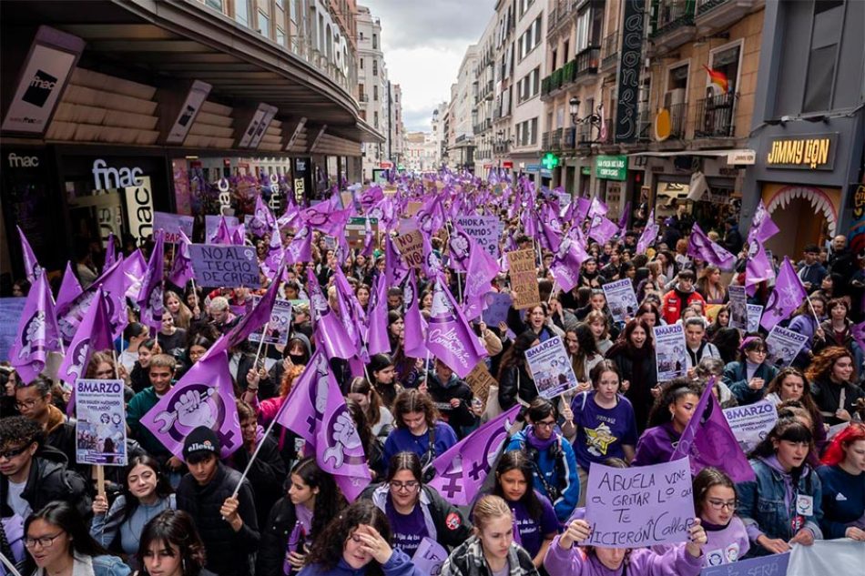 Huelga estudiantil 8M: Más de 150.000 jóvenes llenan las manifestaciones de Libres y Combativas y el Sindicato de Estudiantes