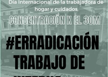 «En esta casa se trabaja con derechos»: Concentración por el Día Internacional de las Trabajadoras del Hogar