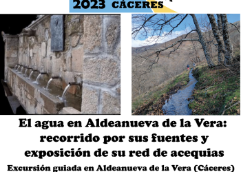 Jornada de divulgación hidrogeológica en Aldeanueva de la Vera (Cáceres) con motivo del Día Mundial del Agua