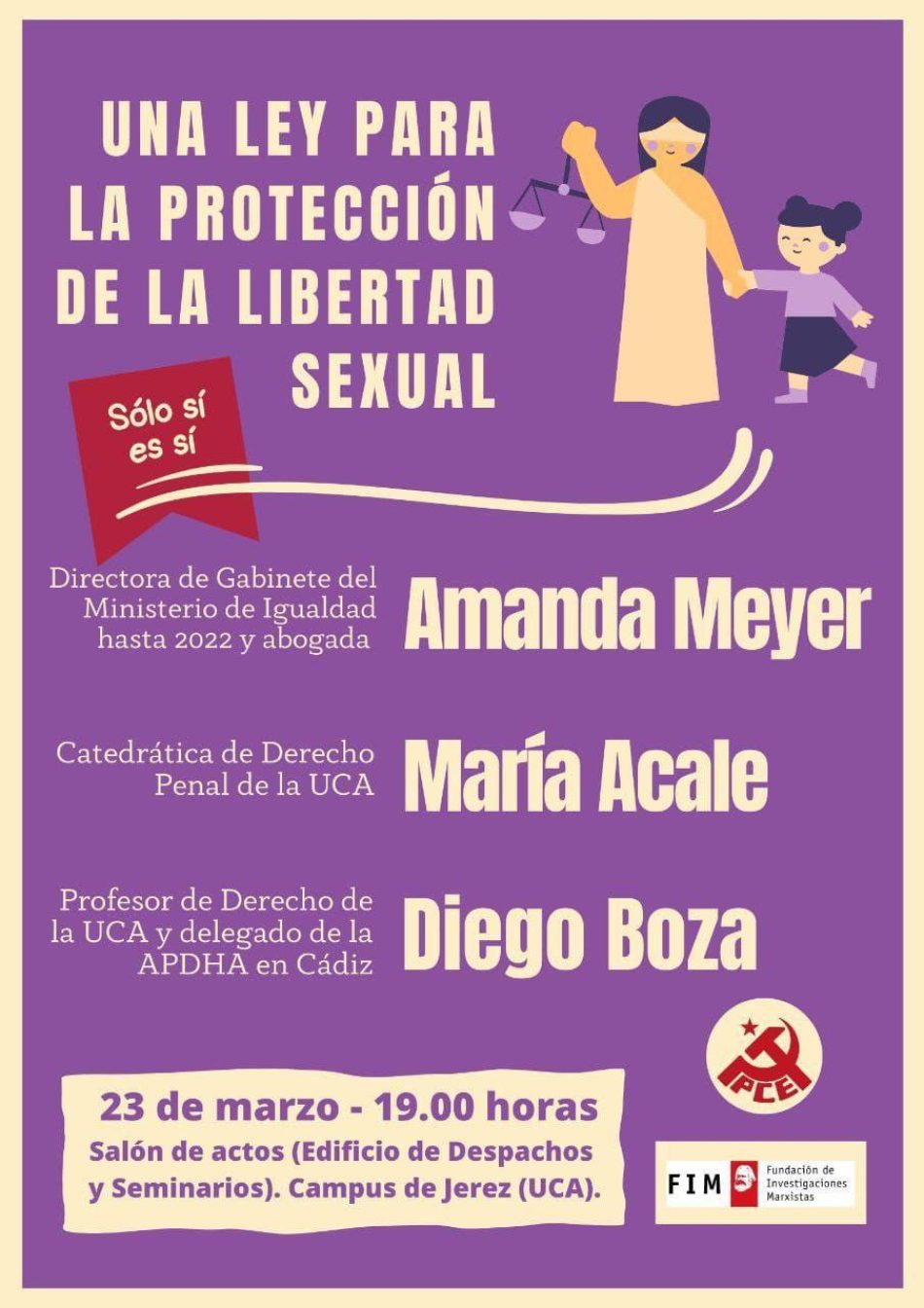 La UCA acoge la charla ‘Una Ley para la protección de la libertad sexual’